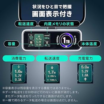 Amazon | サンワダイレクト SSD 外付け 512GB 冷却ファン内蔵